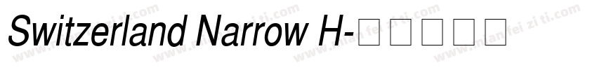 Switzerland Narrow H字体转换